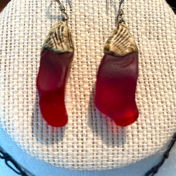 Rare Red Sea Glass Artist Set - Picture 3 of 5